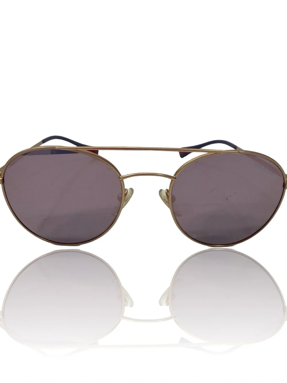Prada Gold Tone Metal Eyewear Temple